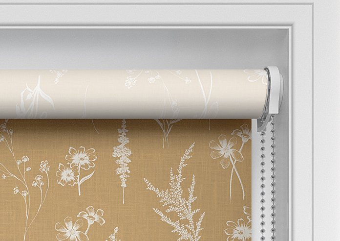 Botanical Sketchbook, Dijon Yellow - Twist&Fit Roller Blind - Image 11